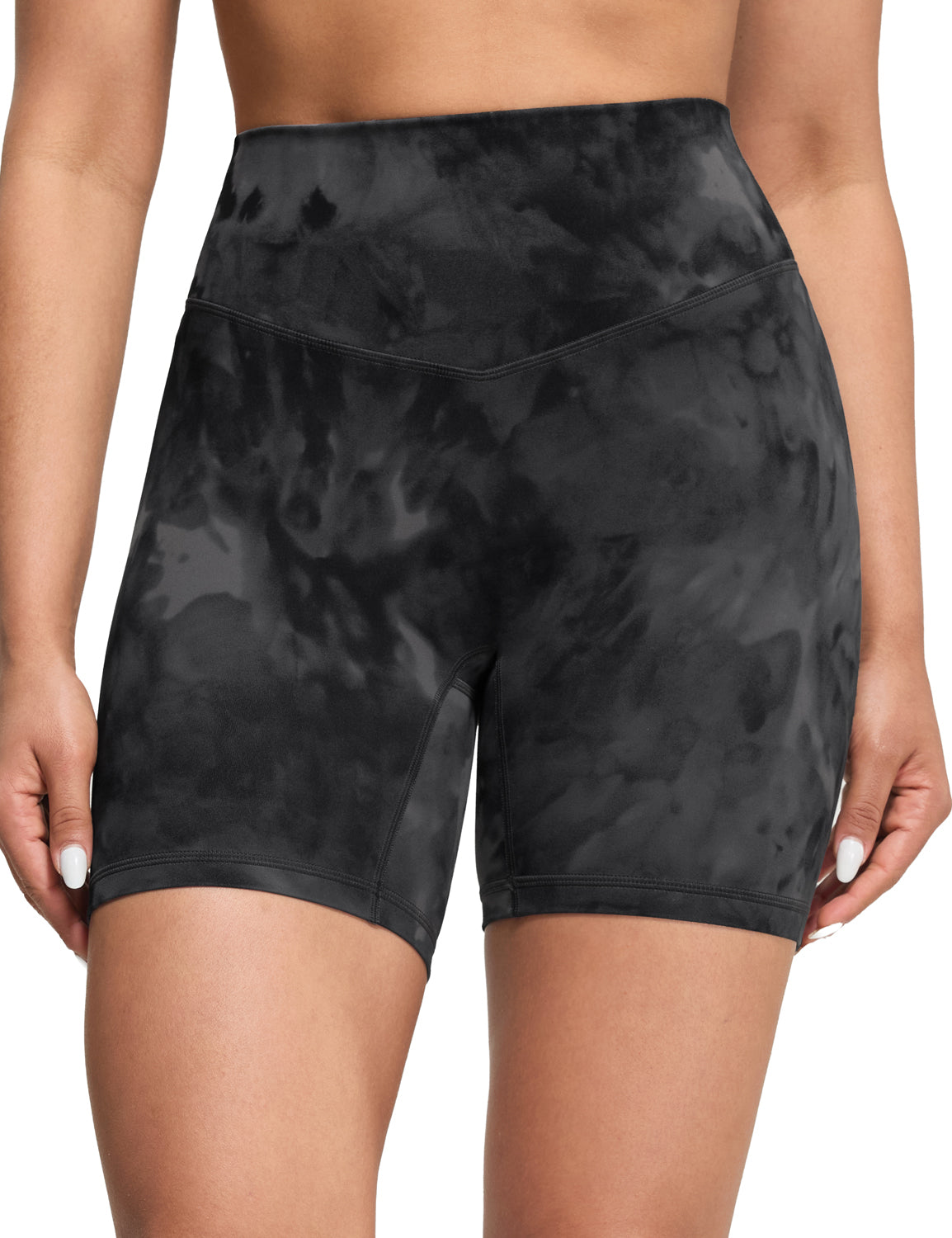 Bold V-Dip Back No Front Seam Athletic Shorts