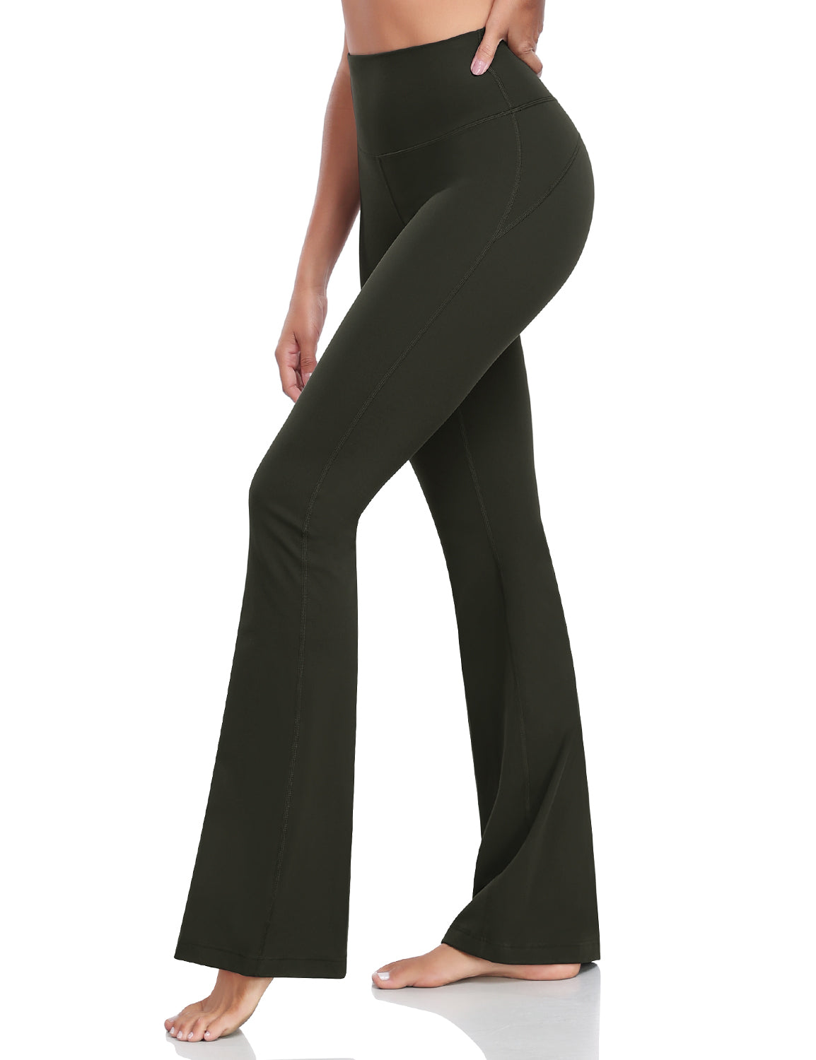 Mellow Flare Leggings 32.5 Dark Olive