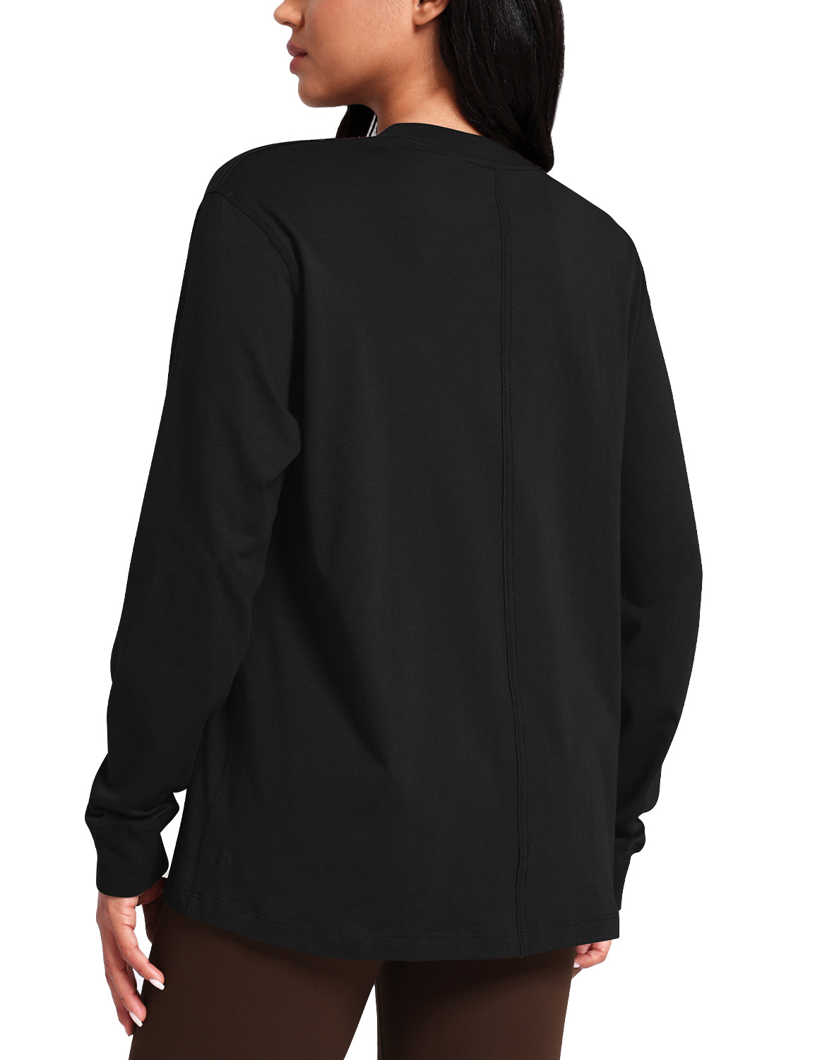 pima crew neck long sleeve shirts