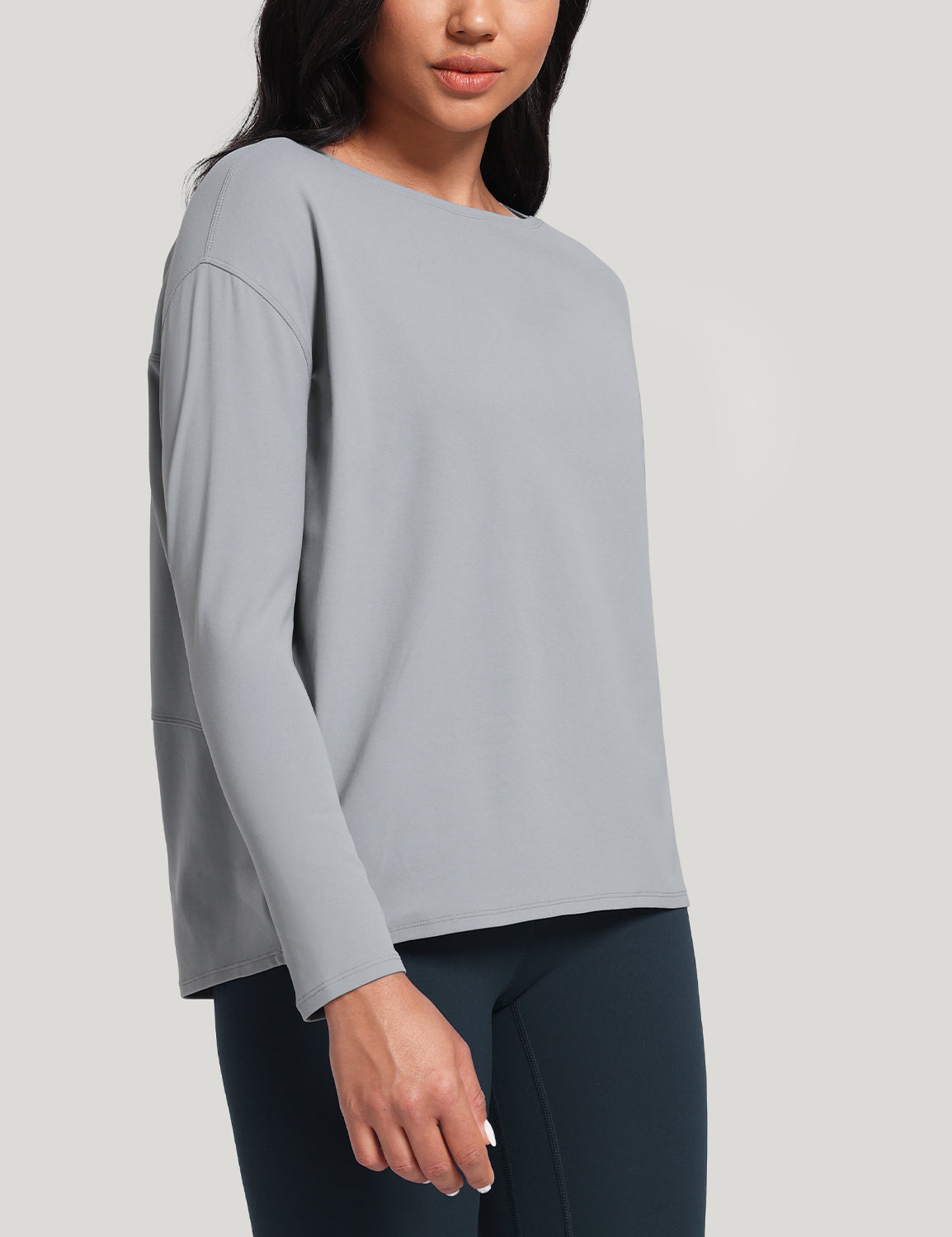 boat neck short long sleeve shirts