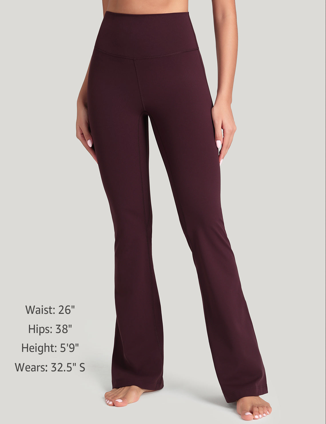 Harmony Flare Leggings Dark Plum