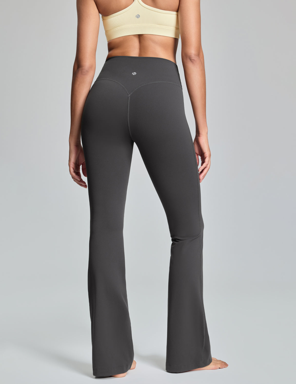 Harmony Flare Leggings No Front Seam Bold V-Dip Back