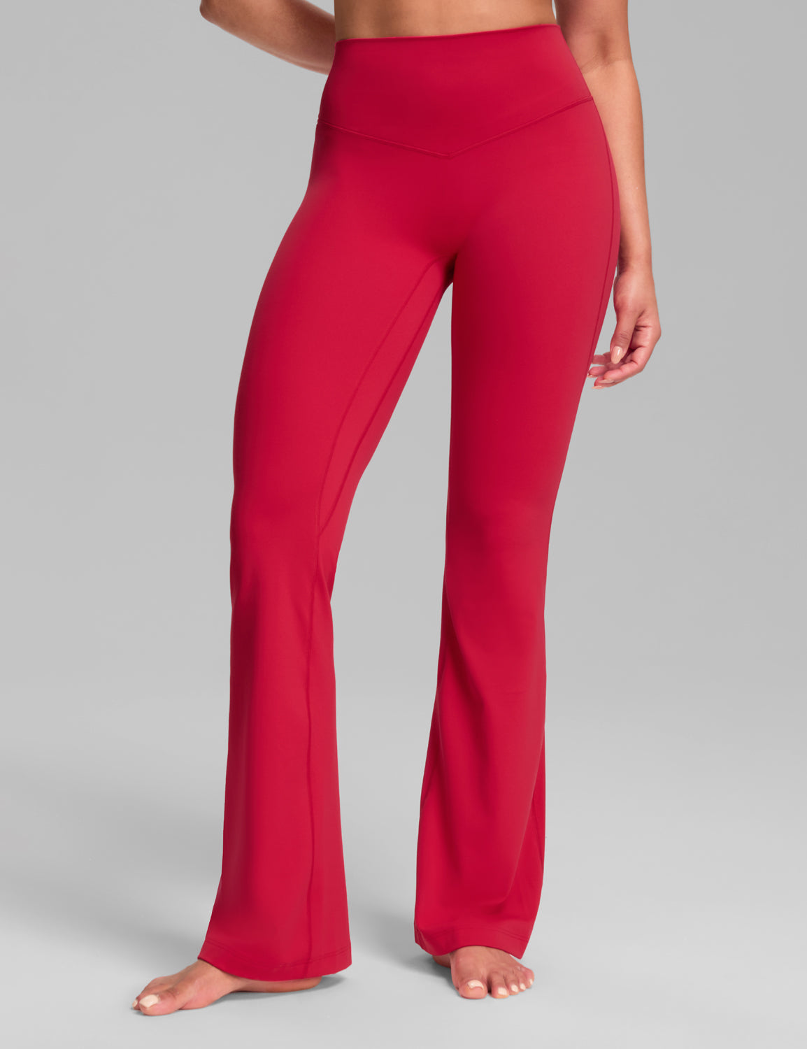 Harmony Flare Leggings No Front Seam Bold V-Dip Back