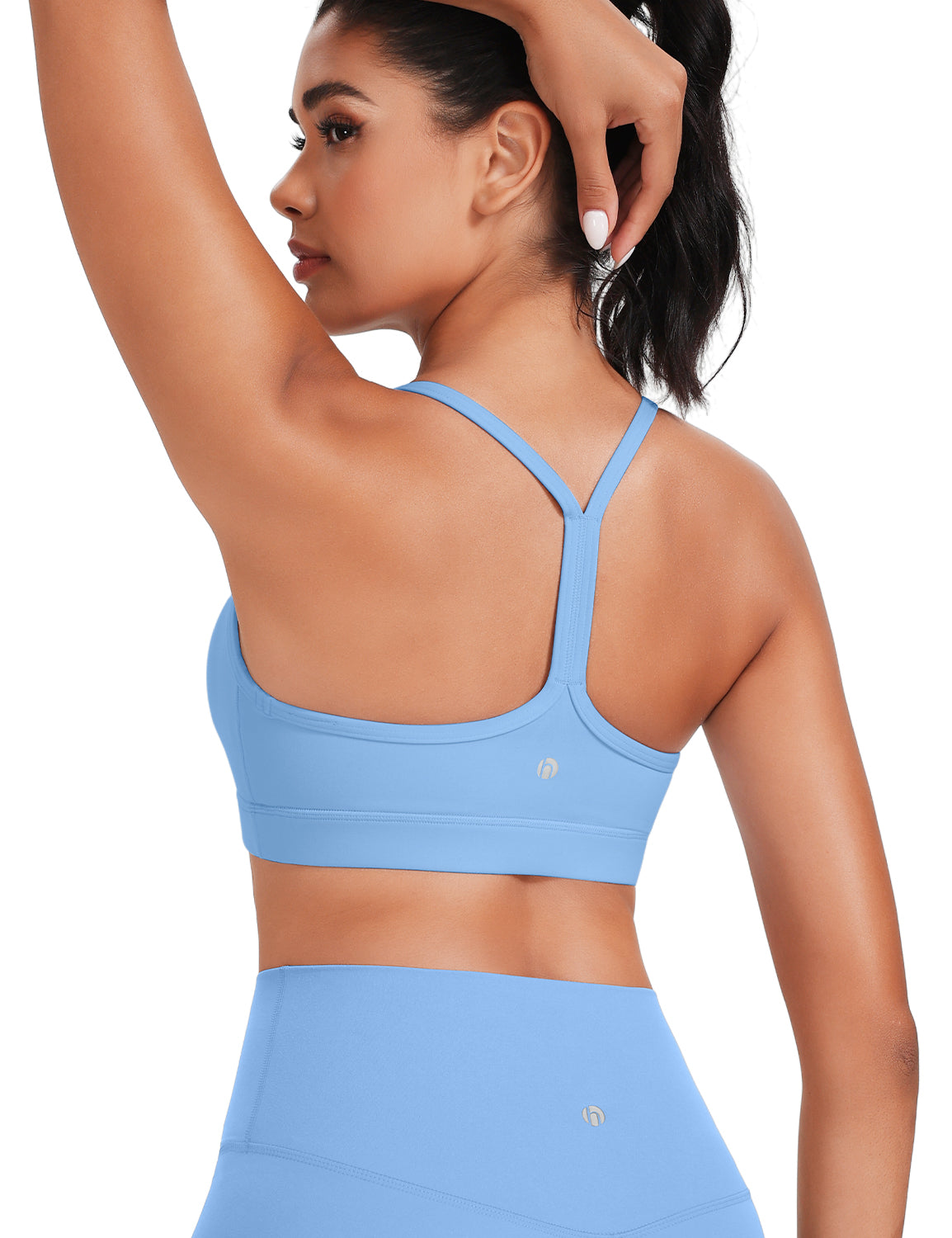 HeyNuts to Freest Womens Y Back Sports Bra, Spaghetti Strap Racerback Low Impact Workout Yoga Tops Padded A-C Cups *Updated