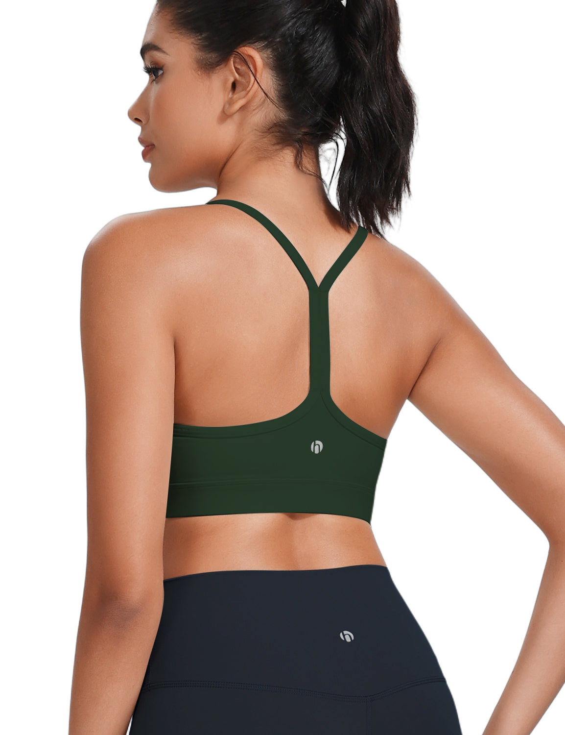 HeyNuts to Freest Womens Y Back Sports Bra, Spaghetti Strap Racerback Low Impact Workout Yoga Tops Padded A-C Cups *Updated
