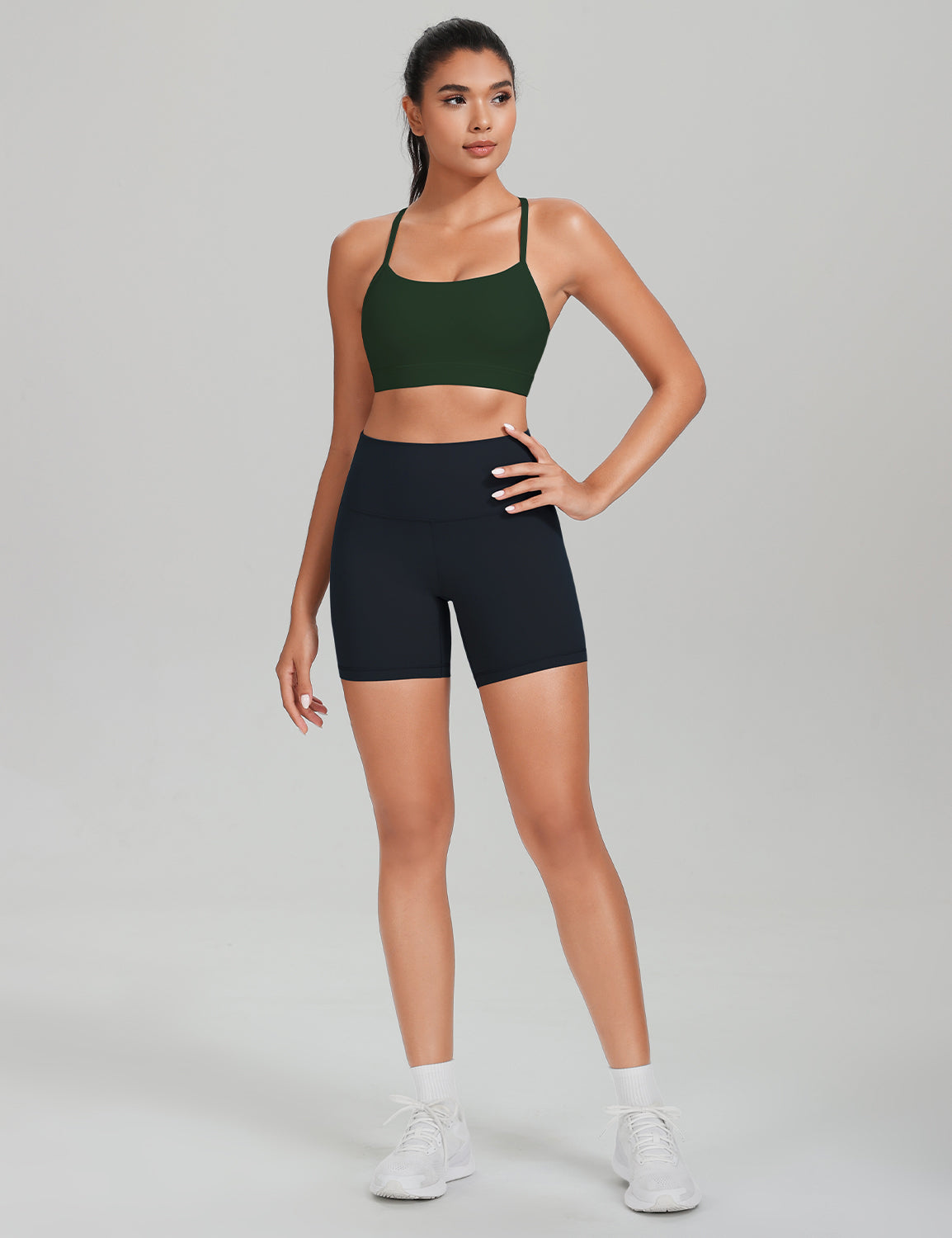 HeyNuts to Freest Womens Y Back Sports Bra, Spaghetti Strap Racerback Low Impact Workout Yoga Tops Padded A-C Cups *Updated