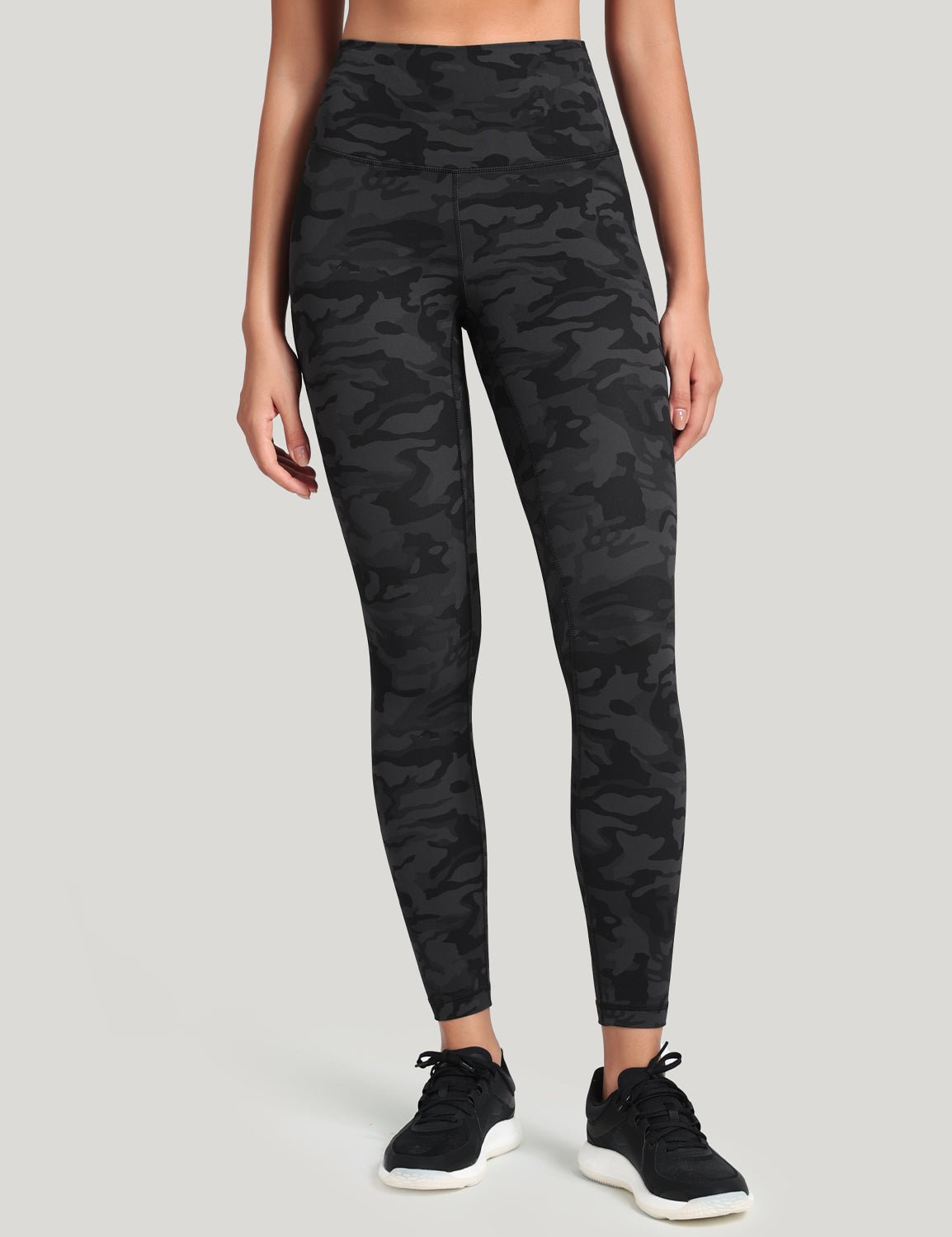 HeyNuts Workout Pro Leggings, 7/8 High Waisted Compression Gym Tummy Control Athletic Yoga Pants 25"