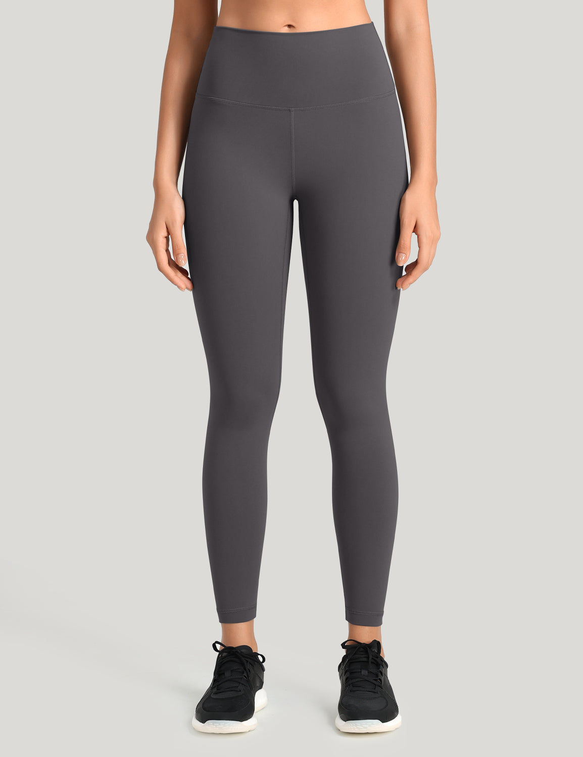 HeyNuts Workout Pro Leggings, 7/8 High Waisted Compression Gym Tummy Control Athletic Yoga Pants 25"