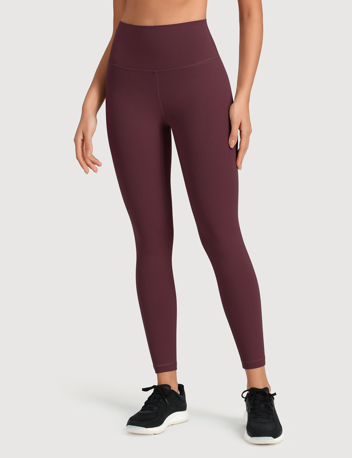 HeyNuts Workout Pro Leggings, 7/8 High Waisted Compression Gym Tummy Control Athletic Yoga Pants 25"