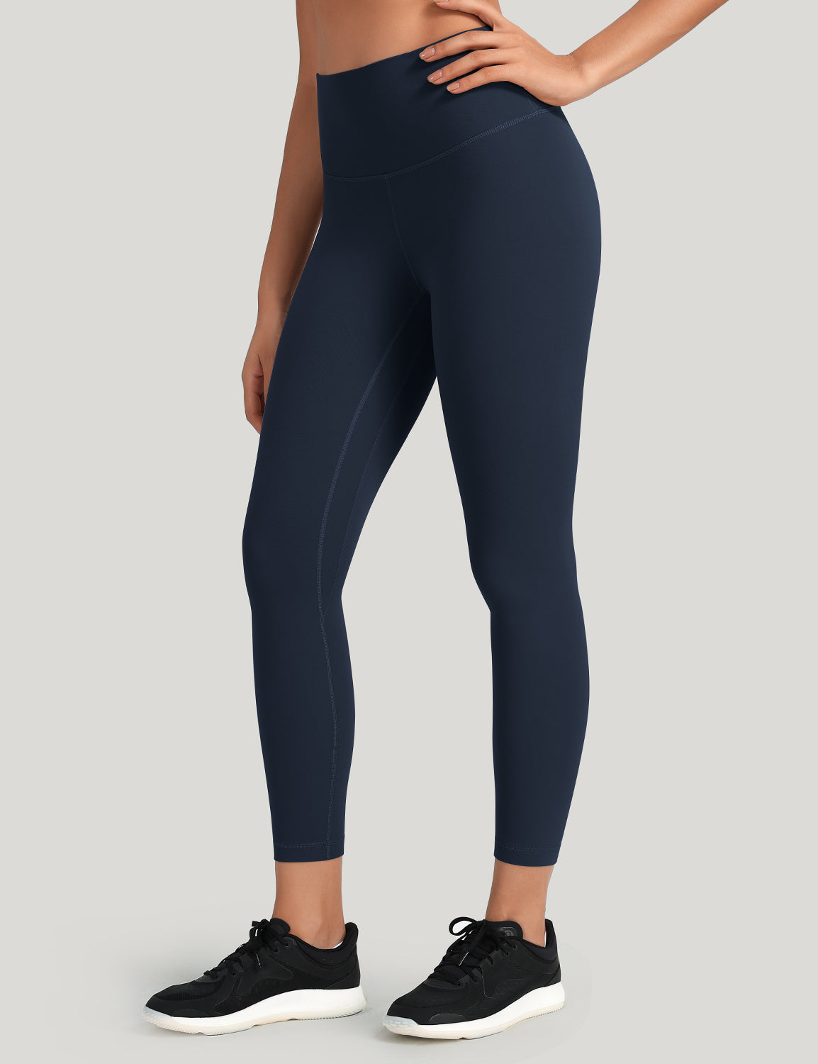HeyNuts Workout Pro Leggings, 7/8 High Waisted Compression Gym Tummy Control Athletic Yoga Pants 25"