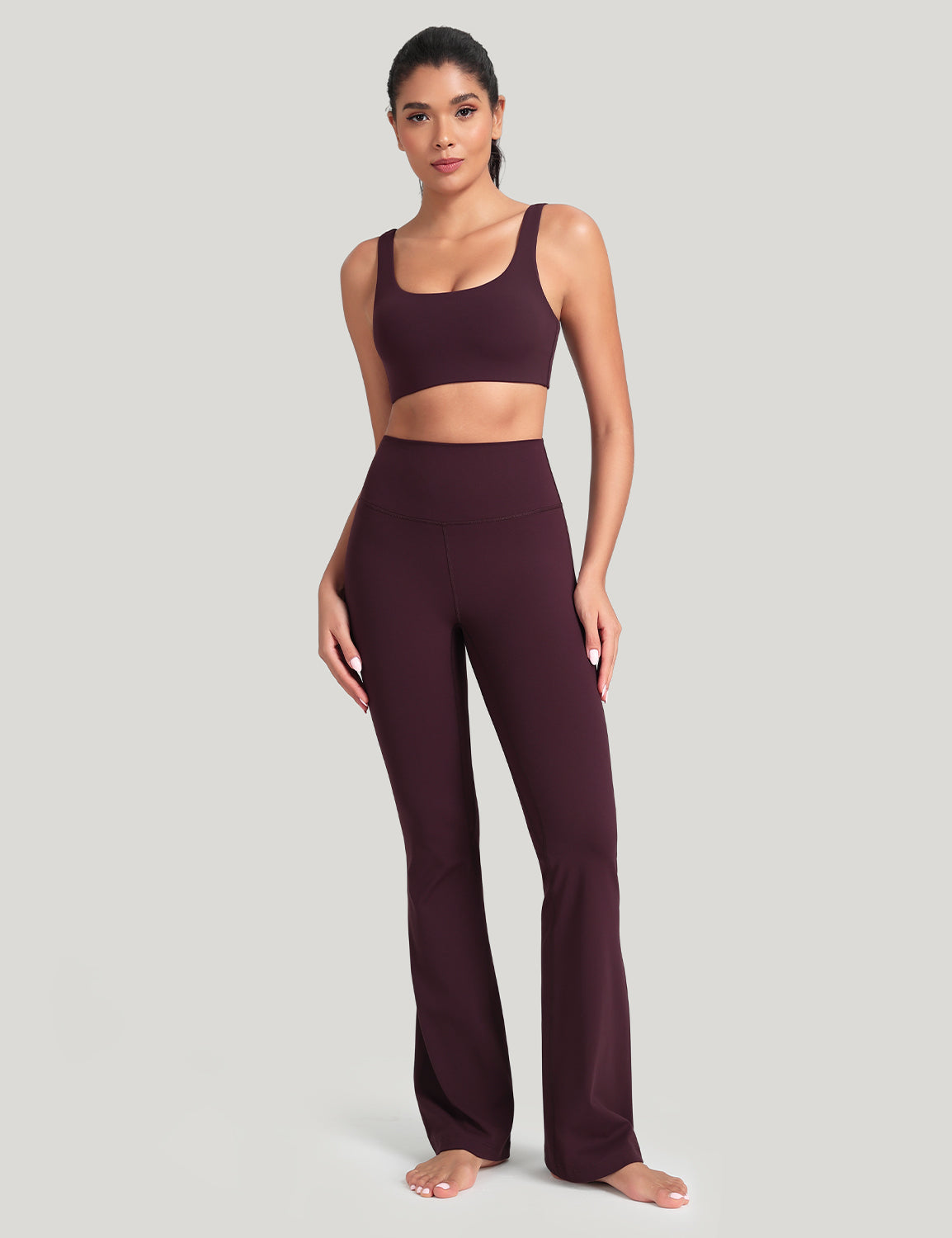 Harmony Flare Leggings Dark Plum