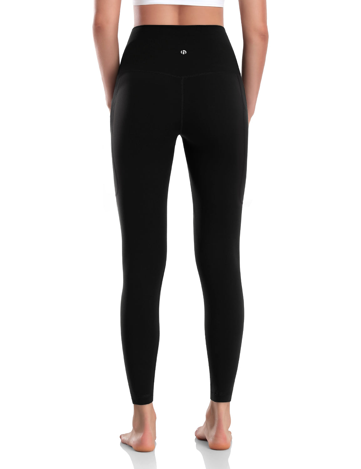 HeyNuts Workout Pro 7/8 Leggings with Side Pockets for Women, High Waisted Tummy Control Compression Pants 25''