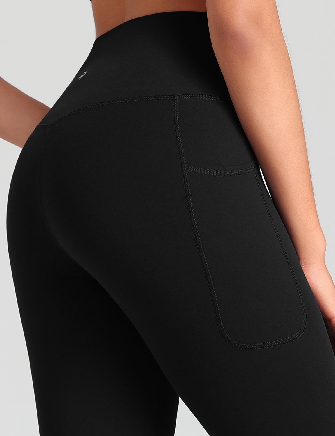 HeyNuts Workout Pro 7/8 Leggings with Side Pockets for Women, High Waisted Tummy Control Compression Pants 25''