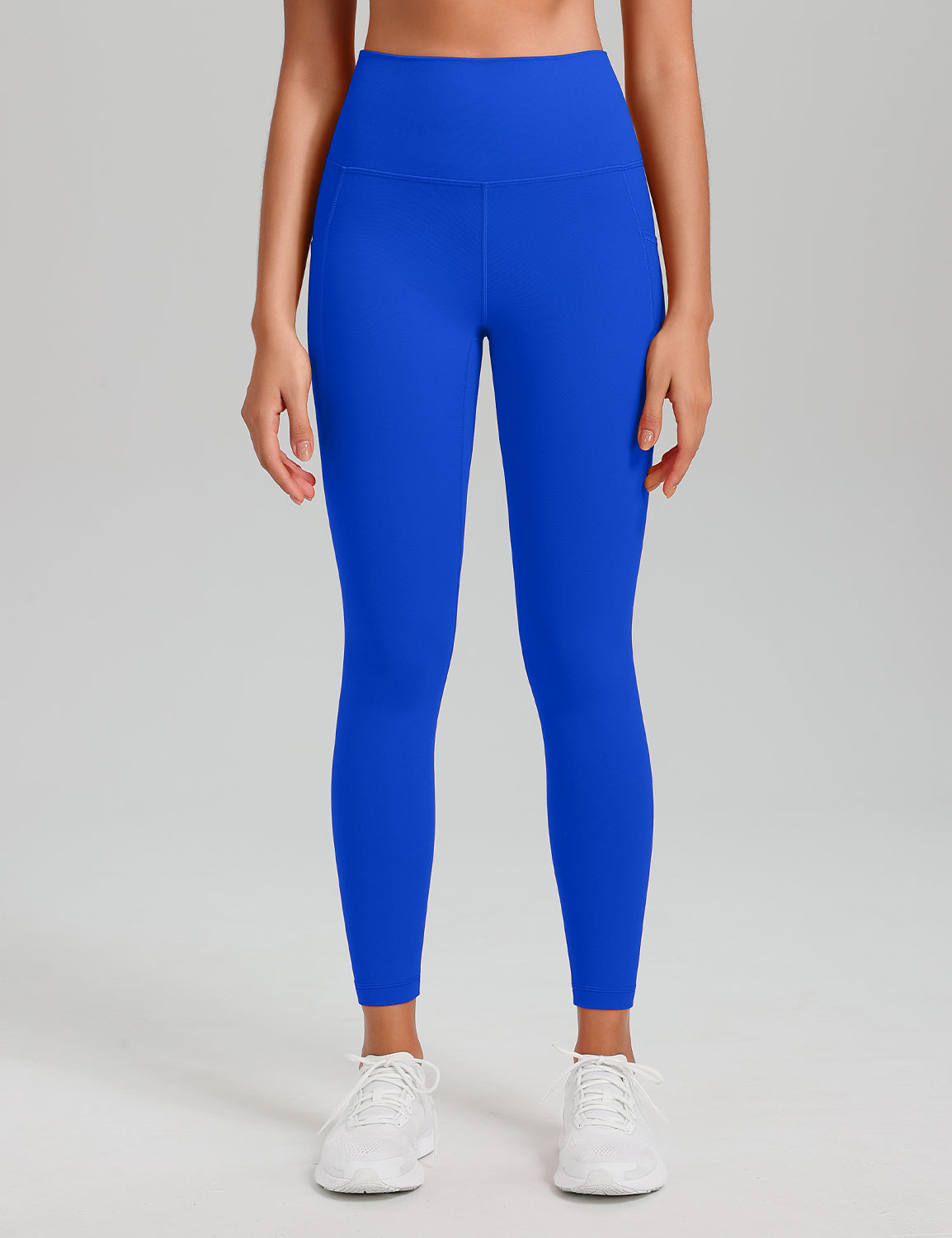 HeyNuts Workout Pro 7/8 Leggings with Side Pockets for Women, High Waisted Tummy Control Compression Pants 25''