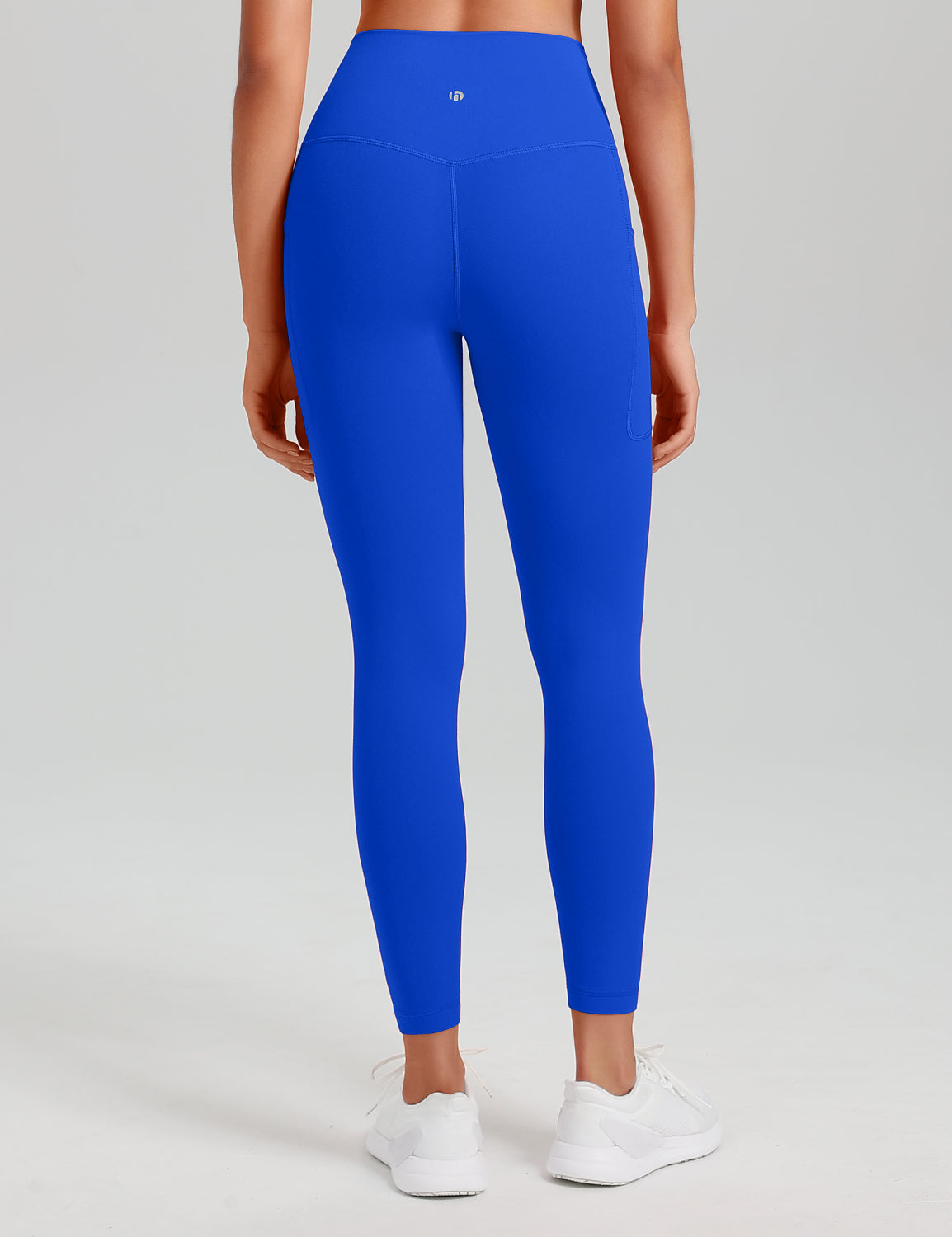 HeyNuts Workout Pro 7/8 Leggings with Side Pockets for Women, High Waisted Tummy Control Compression Pants 25''