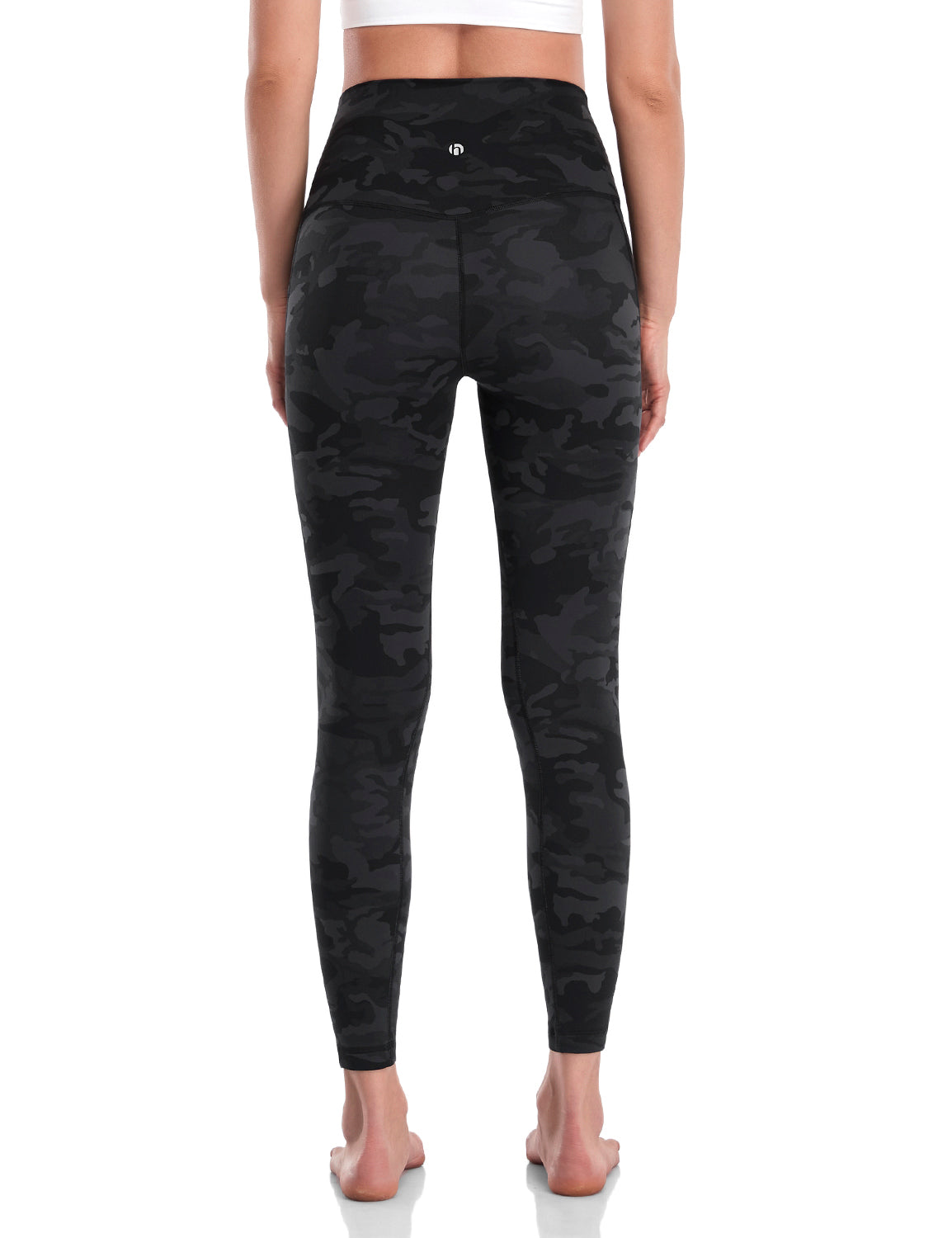 HeyNuts Workout Pro 7/8 Leggings with Side Pockets for Women, High Waisted Tummy Control Compression Pants 25''