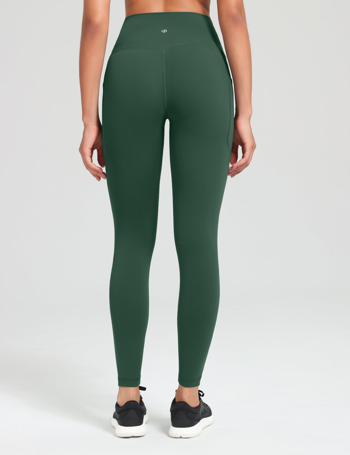 HeyNuts Workout Pro 7/8 Leggings with Side Pockets for Women, High Waisted Tummy Control Compression Pants 25''