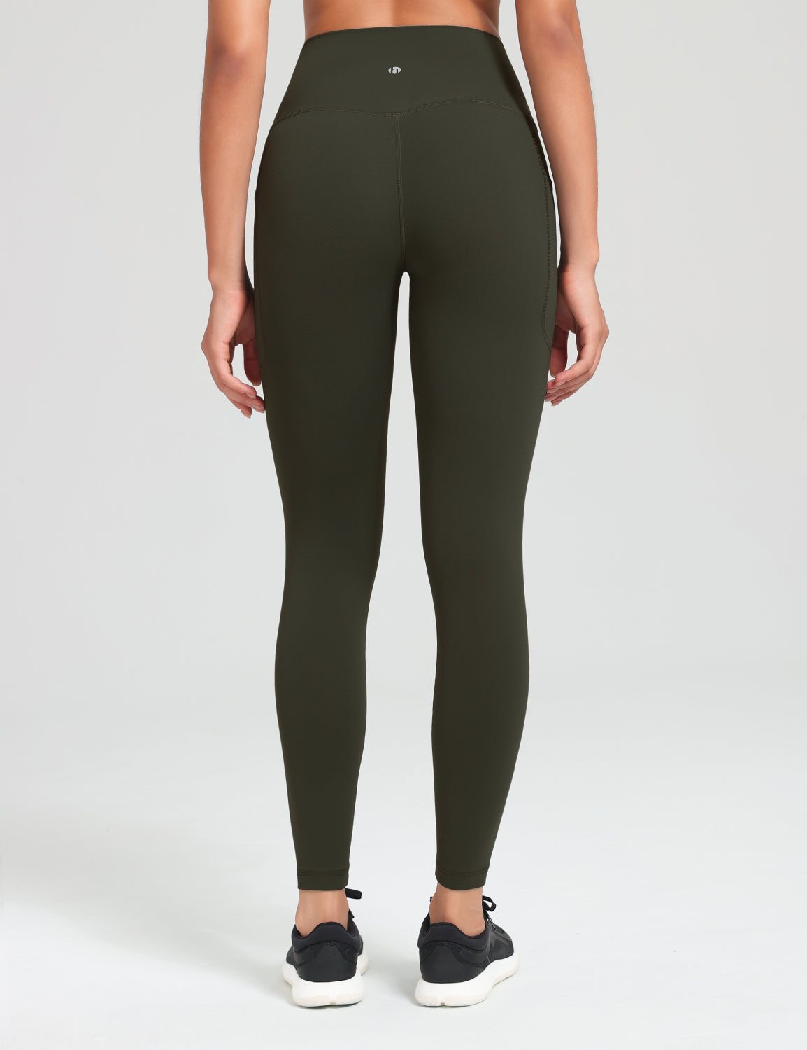 HeyNuts Workout Pro 7/8 Leggings with Side Pockets for Women, High Waisted Tummy Control Compression Pants 25''