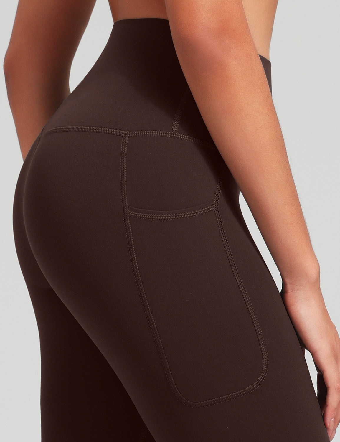 HeyNuts Workout Pro 7/8 Leggings with Side Pockets for Women, High Waisted Tummy Control Compression Pants 25''