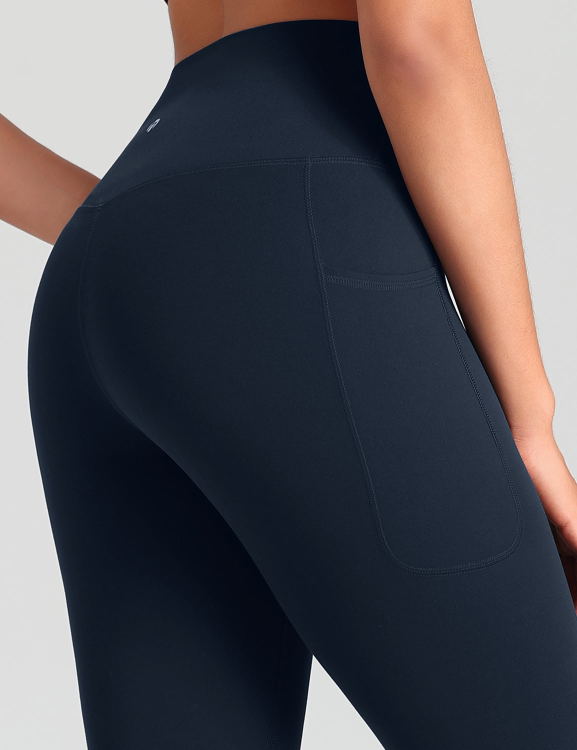 HeyNuts Workout Pro 7/8 Leggings with Side Pockets for Women, High Waisted Tummy Control Compression Pants 25''