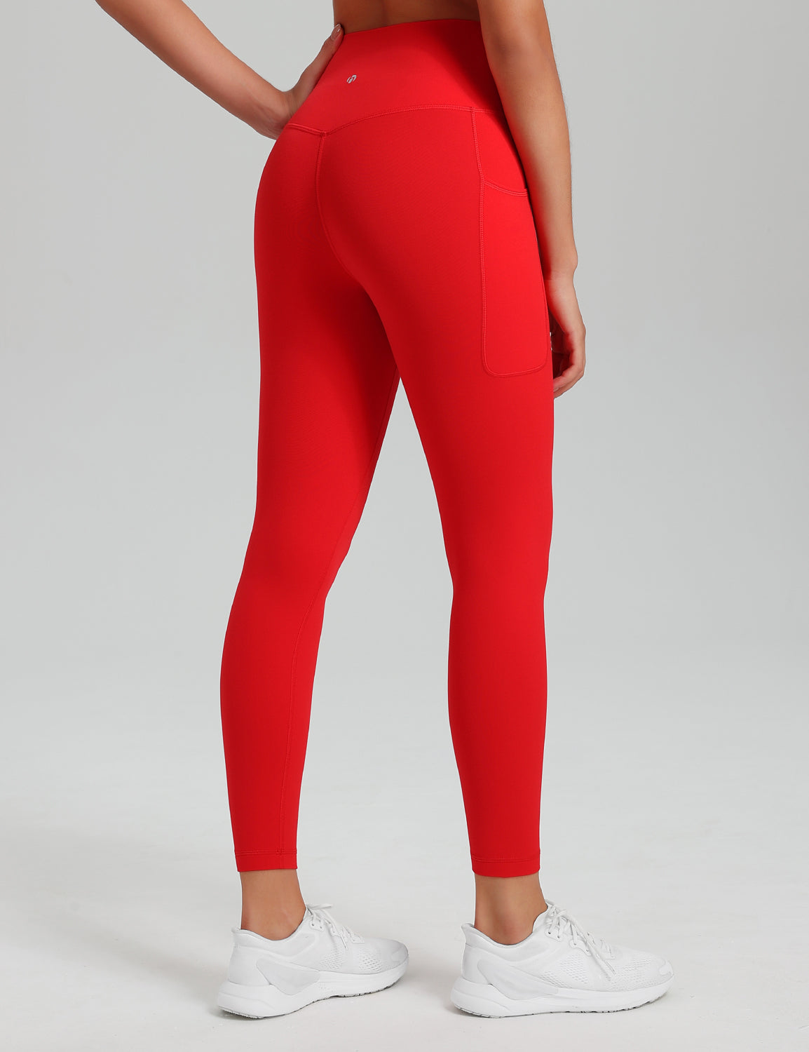 HeyNuts Workout Pro 7/8 Leggings with Side Pockets for Women, High Waisted Tummy Control Compression Pants 25''