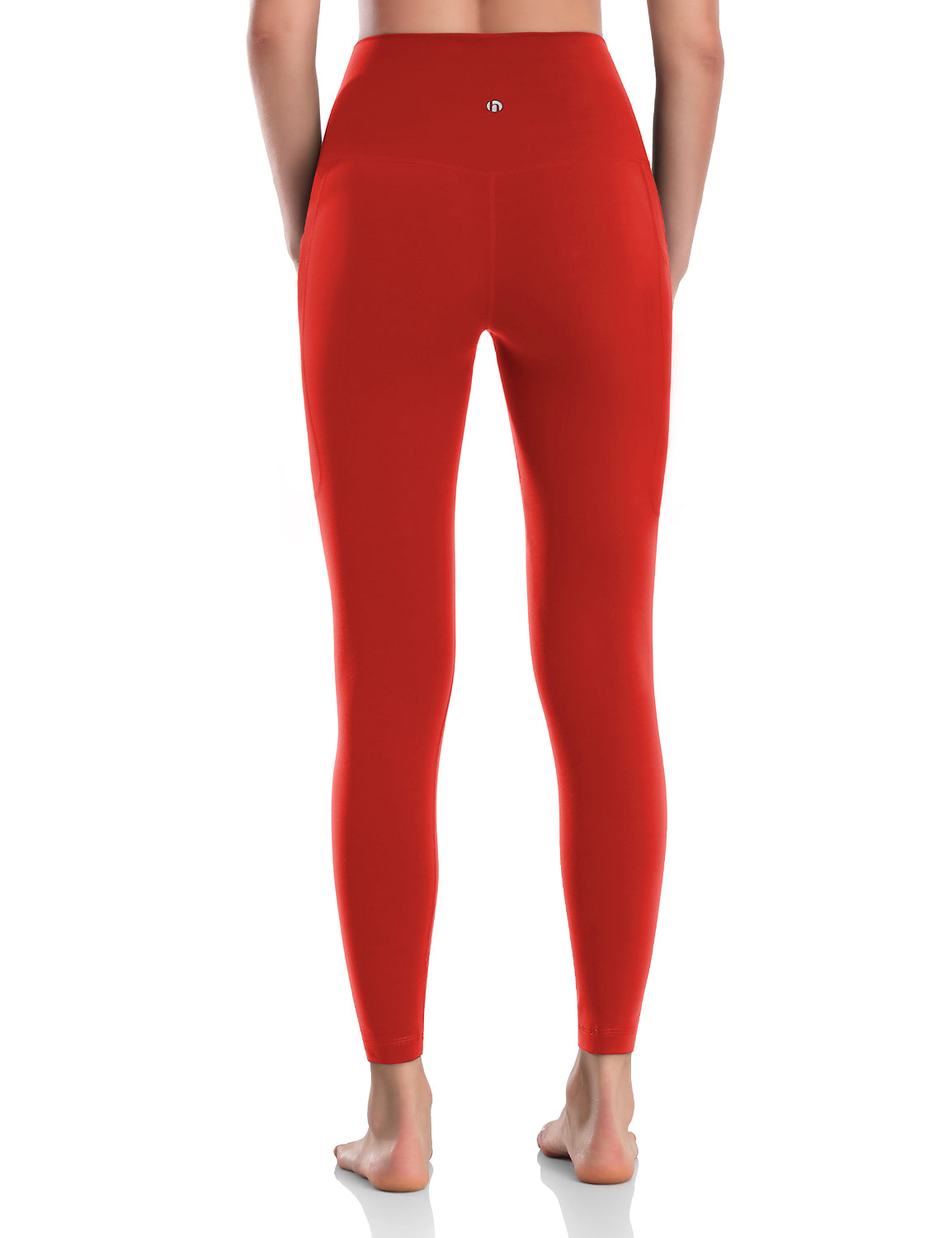 HeyNuts Workout Pro 7/8 Leggings with Side Pockets for Women, High Waisted Tummy Control Compression Pants 25''