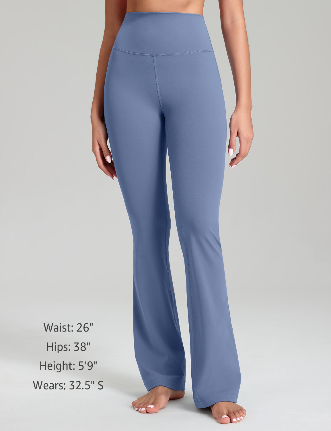 Mellow Flare Leggings Washed Denim
