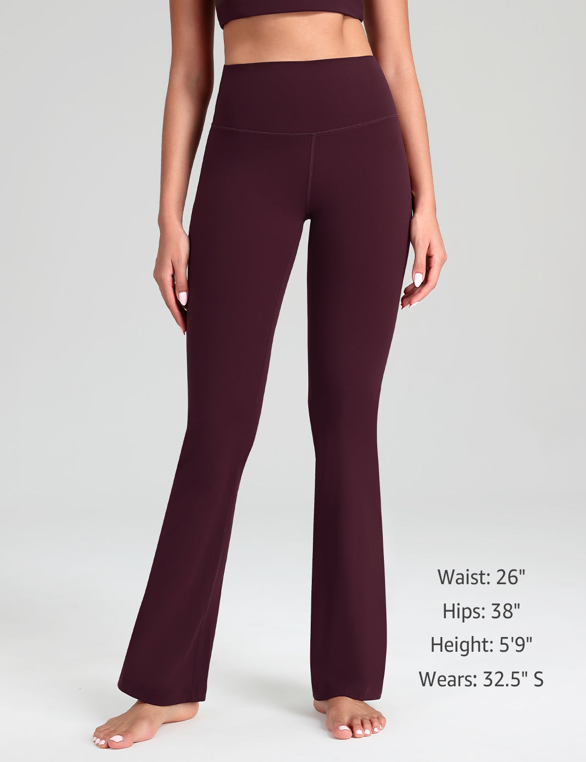 Mellow Flare Leggings Dark Plum