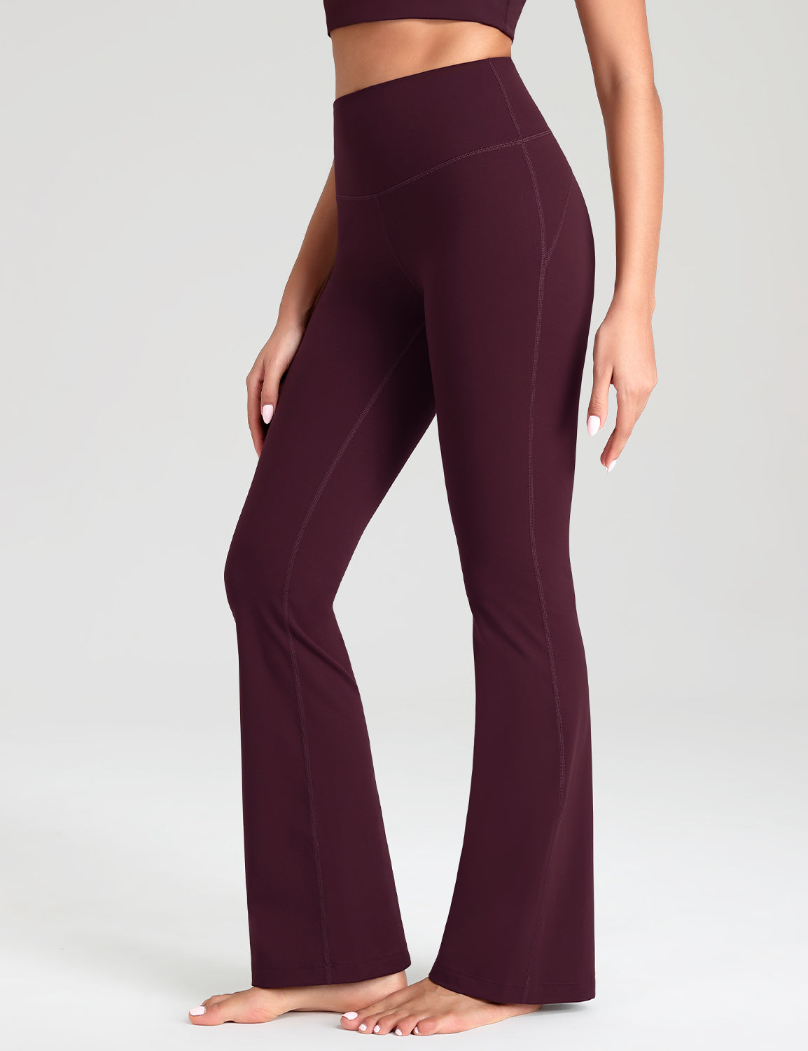 Mellow Flare Leggings Dark Plum