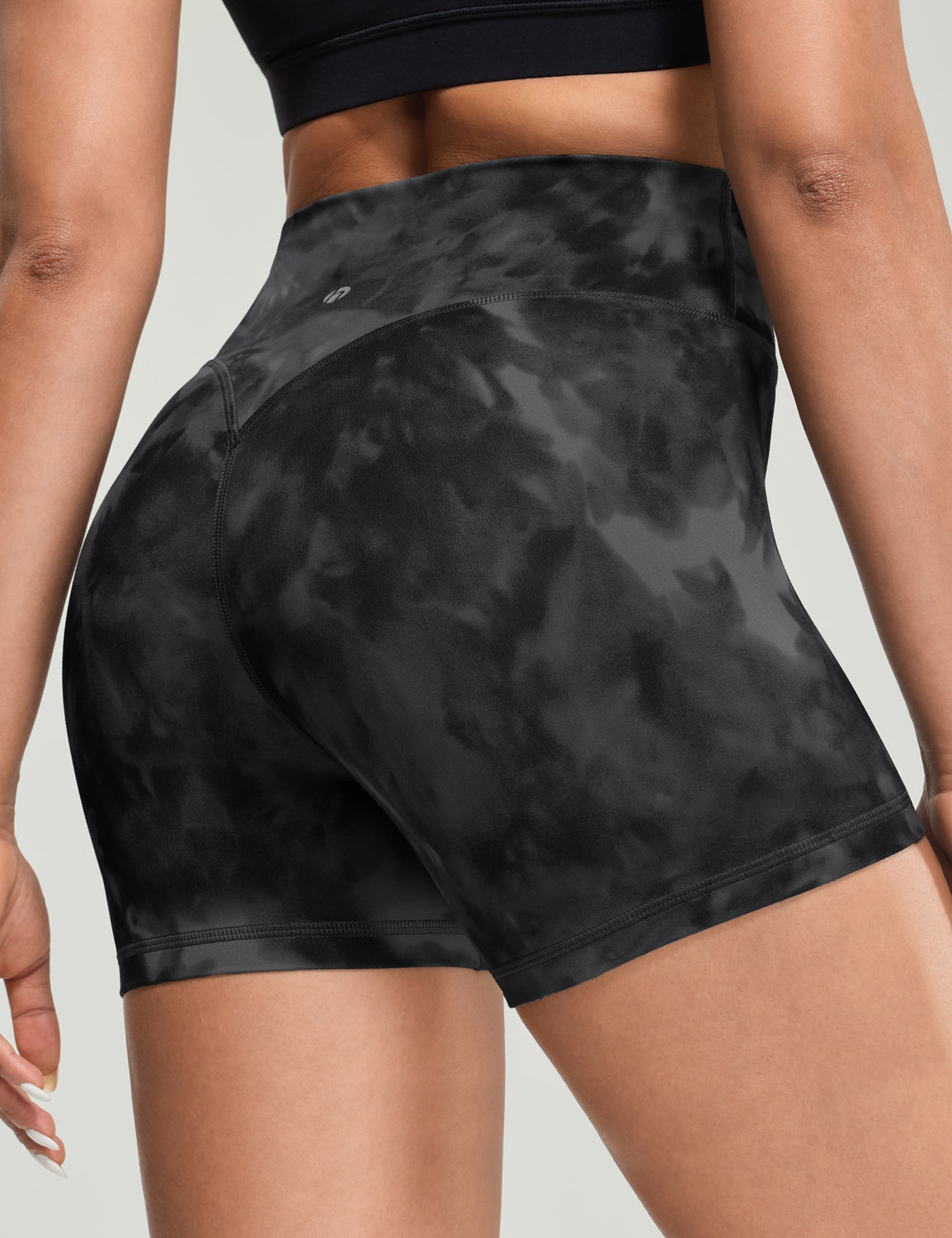 Bold V-Dip Back No Front Seam Athletic Shorts