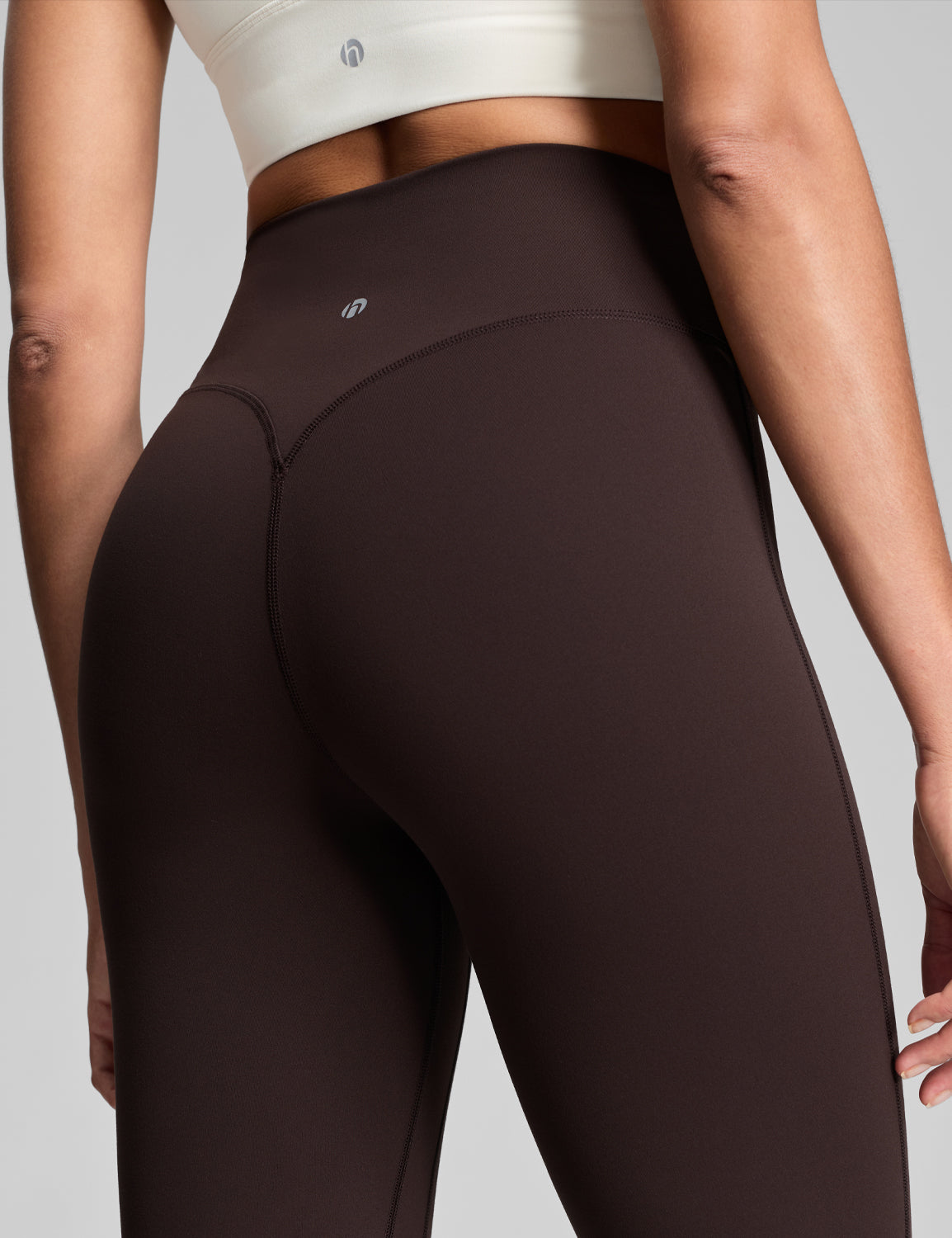 Harmony Flare Leggings No Front Seam Bold V-Dip Back