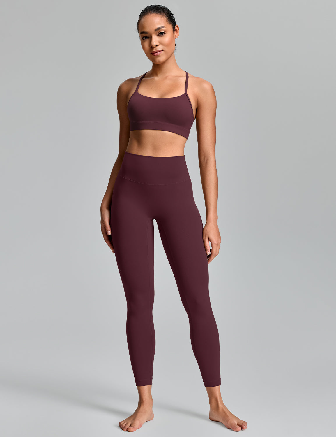 No Front Seam Yoga Leggings 25''