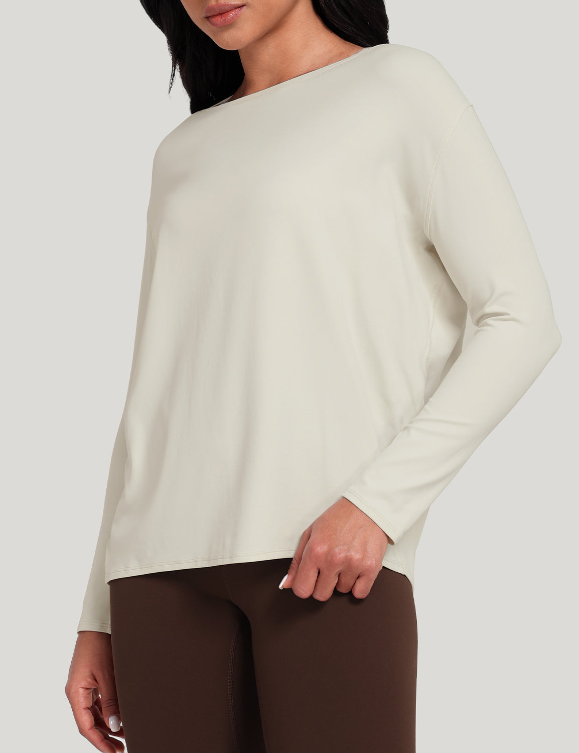boat neck short long sleeve shirts