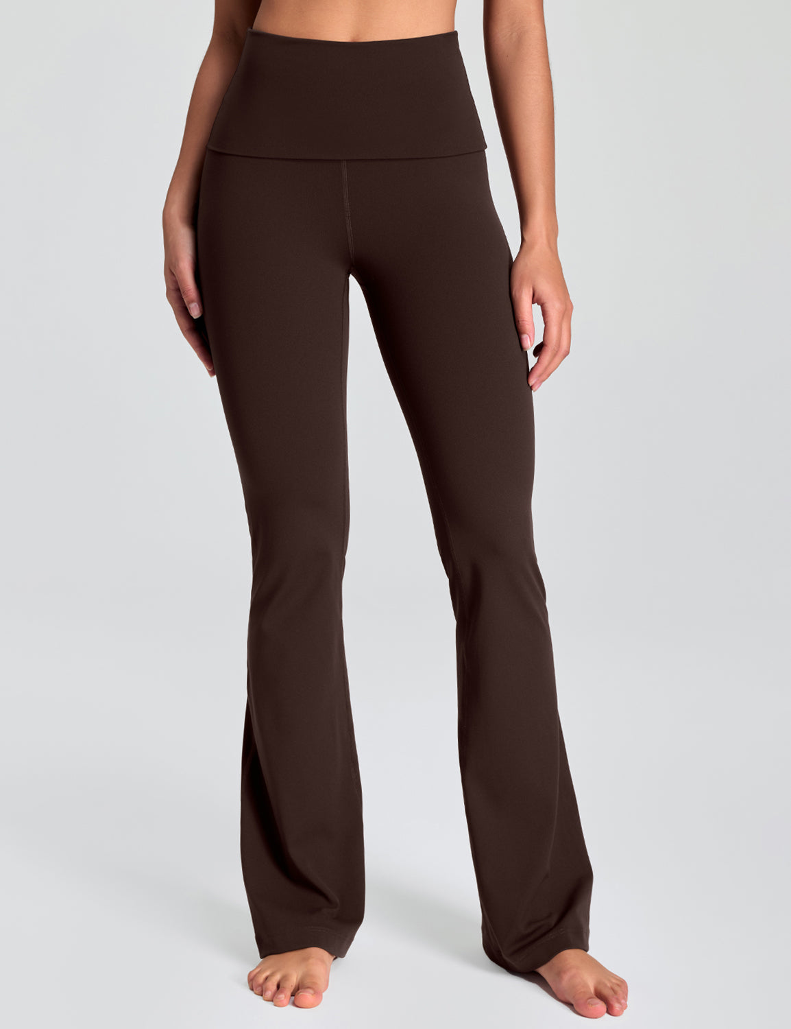 Mellow Foldover-Waist Flared Leggings 30.5"