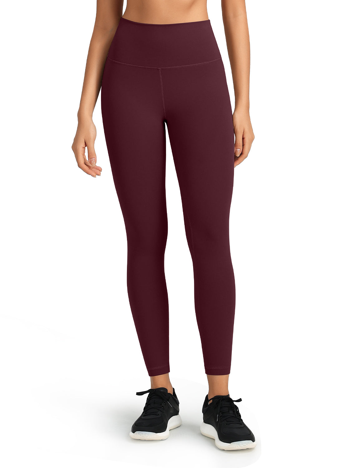 HeyNuts Workout Pro Leggings, 7/8 High Waisted Compression Gym Tummy Control Athletic Yoga Pants 25"