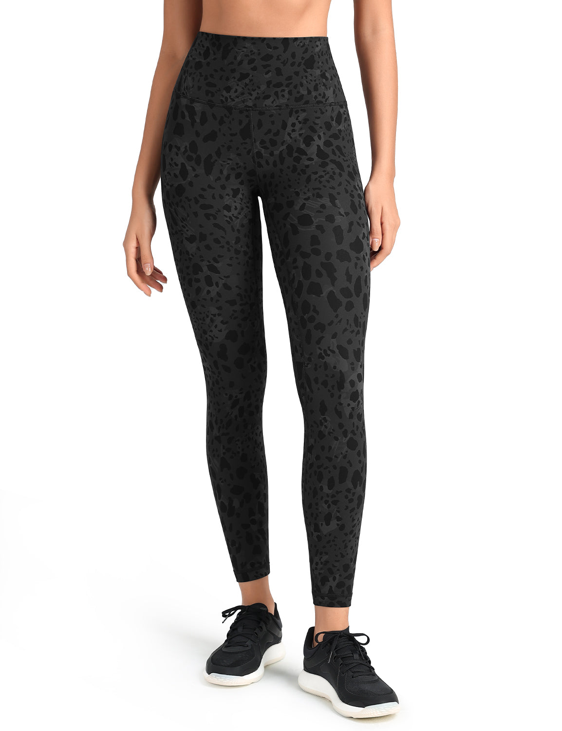 HeyNuts Workout Pro Leggings, 7/8 High Waisted Compression Gym Tummy Control Athletic Yoga Pants 25"
