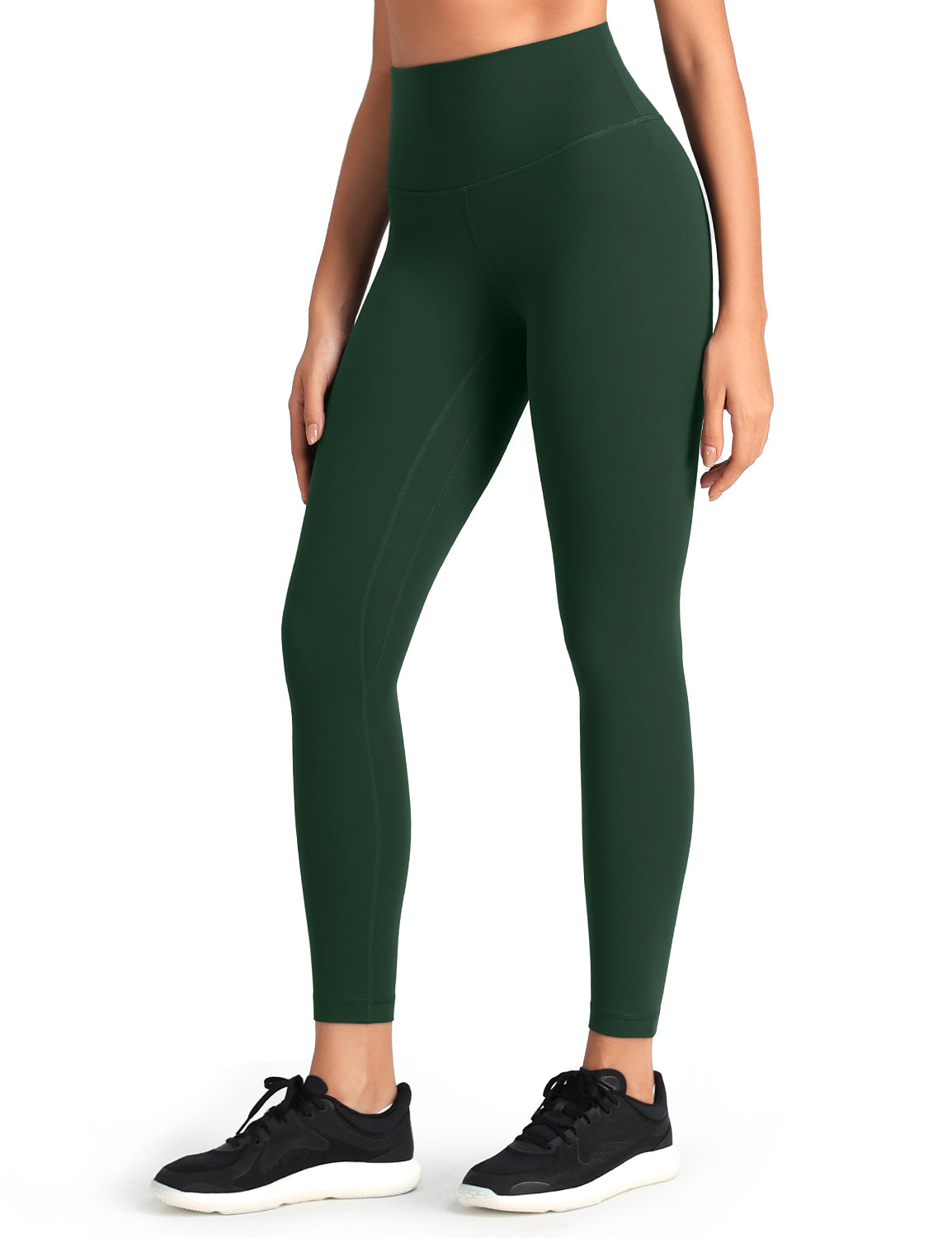HeyNuts Workout Pro Leggings, 7/8 High Waisted Compression Gym Tummy Control Athletic Yoga Pants 25"