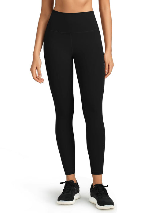 HeyNuts Workout Pro Leggings, 7/8 High Waisted Compression Gym Tummy Control Athletic Yoga Pants 25"