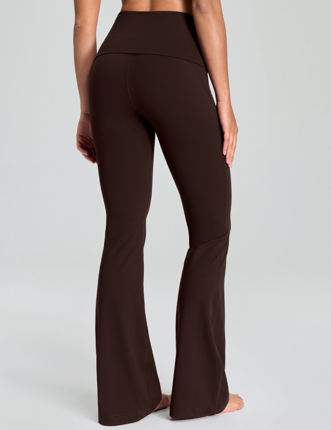 Mellow Foldover-Waist Flared Leggings 32.5"