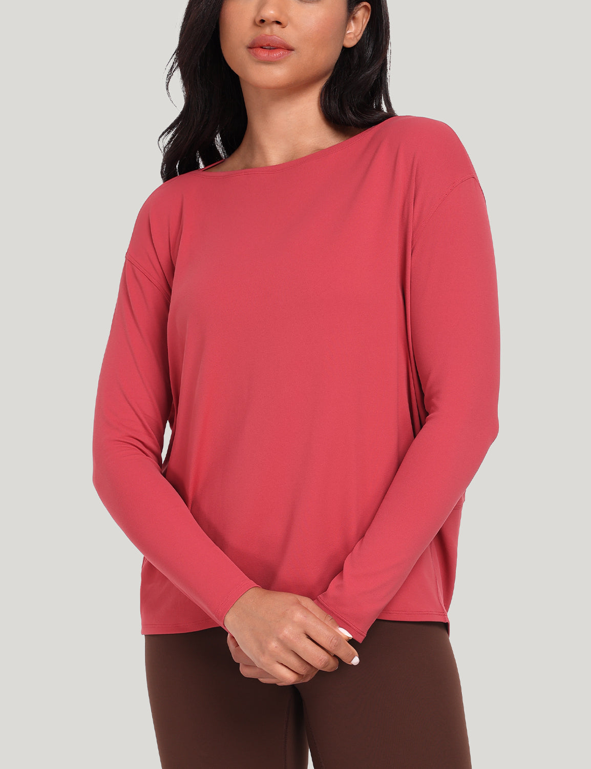 boat neck short long sleeve shirts