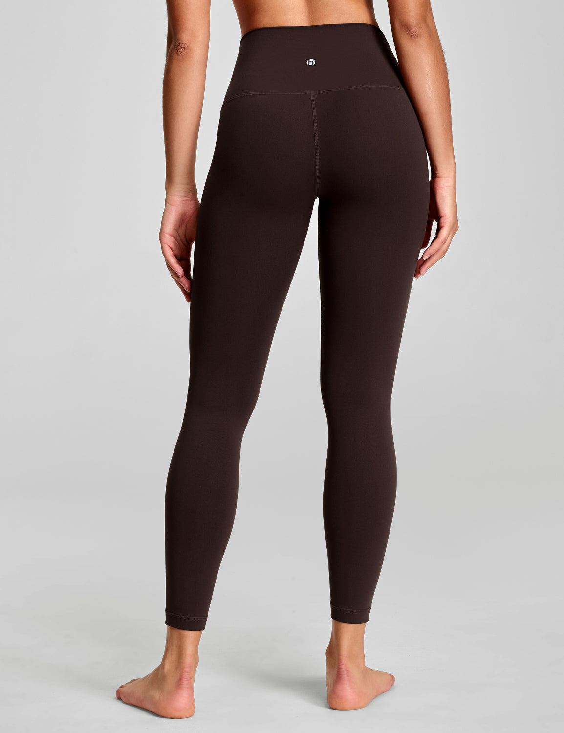 Yoga Leggings Vintage Washed Denim Blue Grid