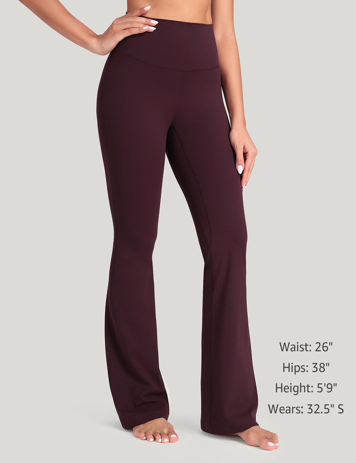 Harmony Flare Leggings Dark Plum