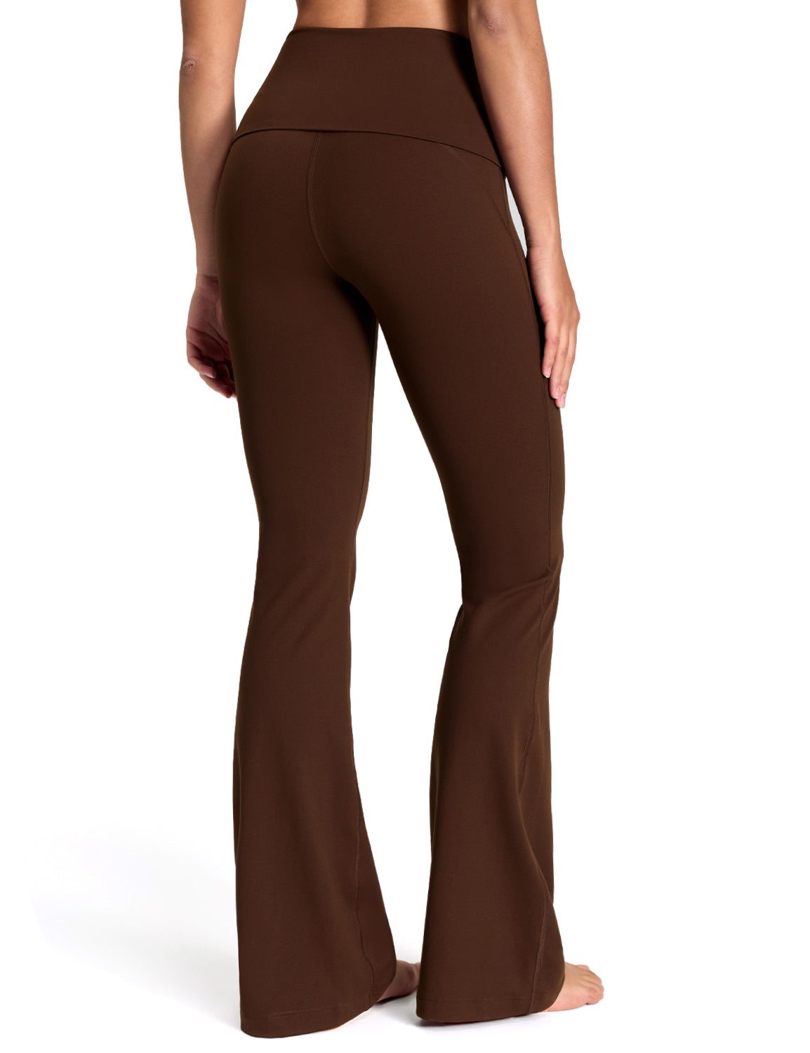 Mellow Foldover-Waist Flared Leggings 34.5"