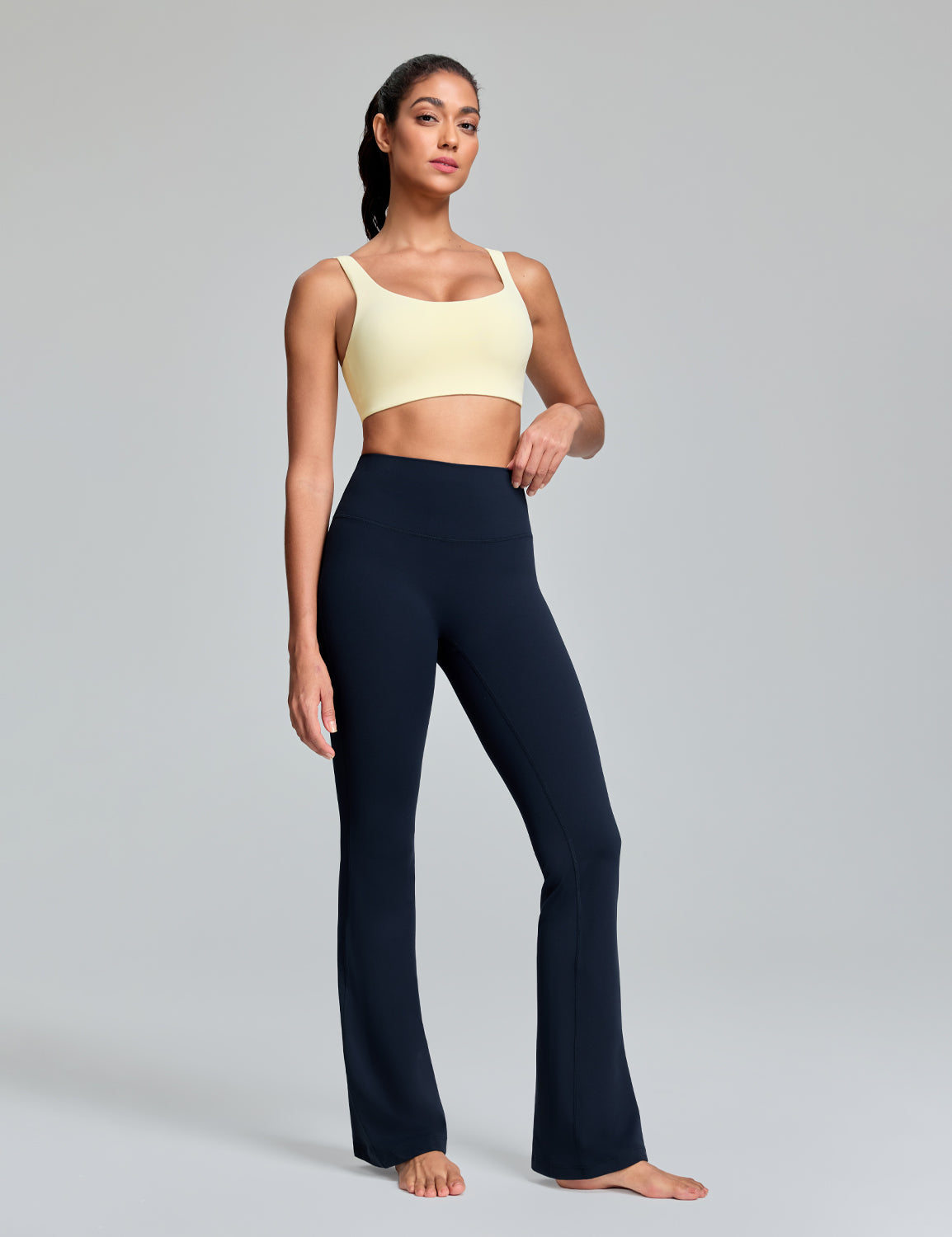 Mellow Flare Leggings No Front Seam