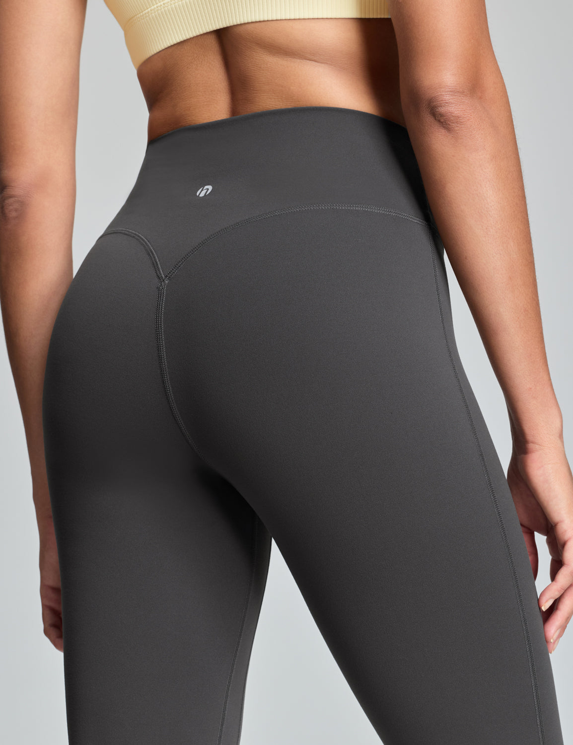 Harmony Flare Leggings No Front Seam Bold V-Dip Back