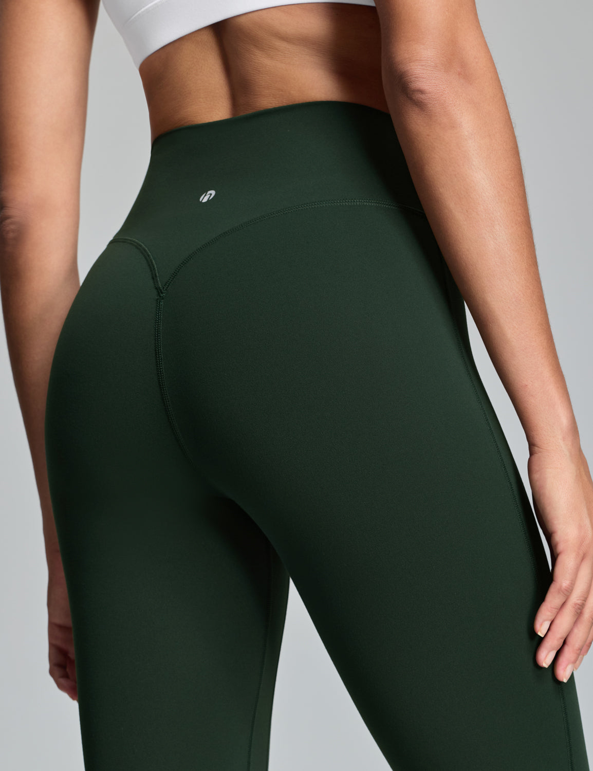 Harmony Flare Leggings No Front Seam Bold V-Dip Back