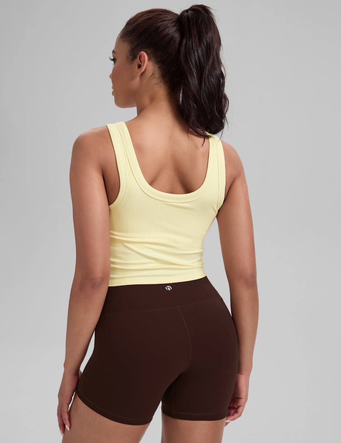 U Back Ribbed Longline Bras, A-D Cups