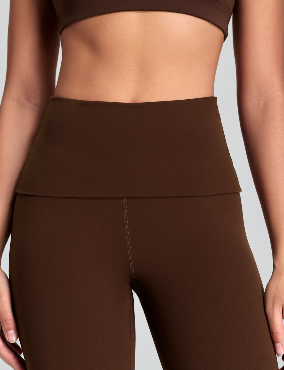 Mellow Foldover-Waist Flared Leggings 30.5"