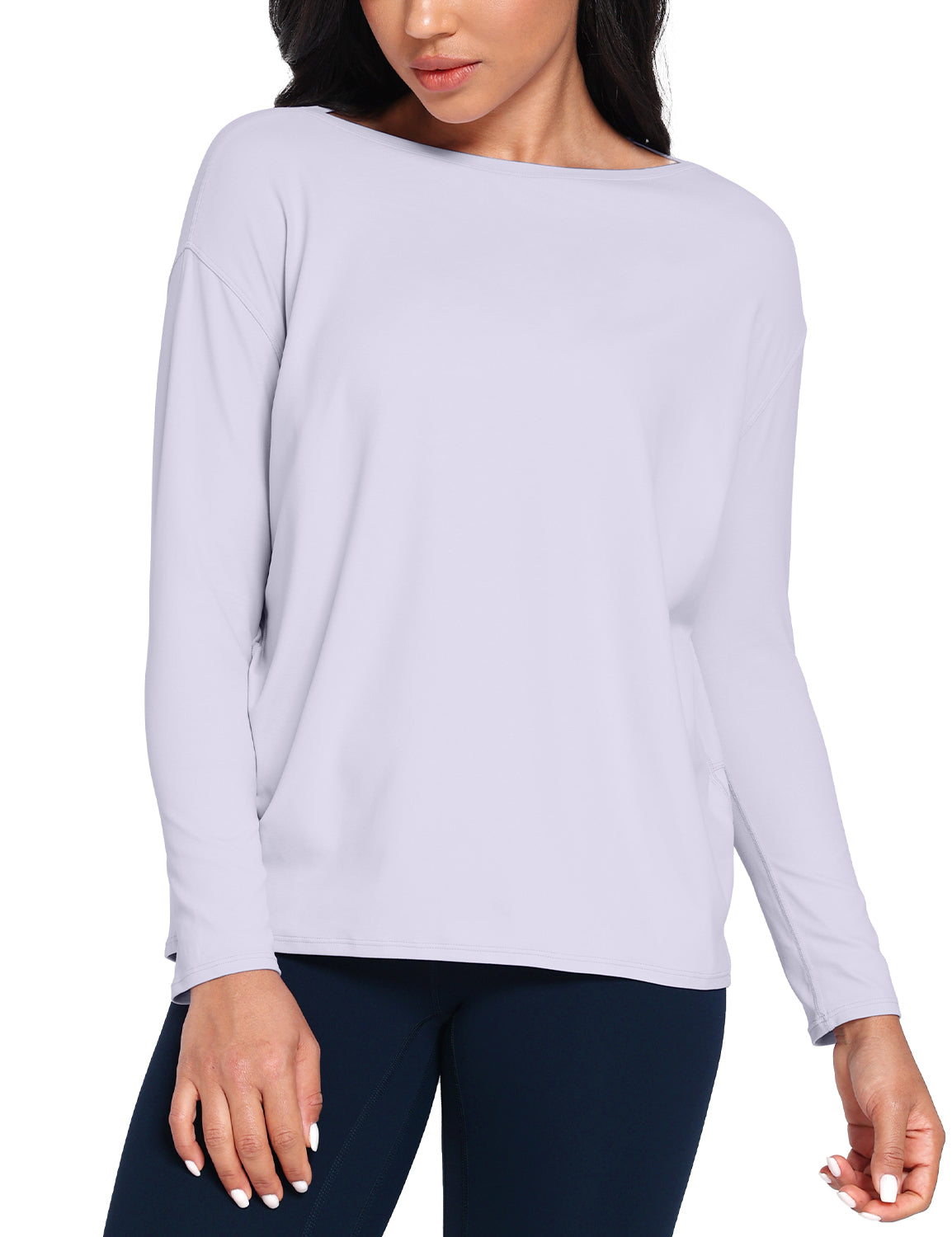 boat neck short long sleeve shirts