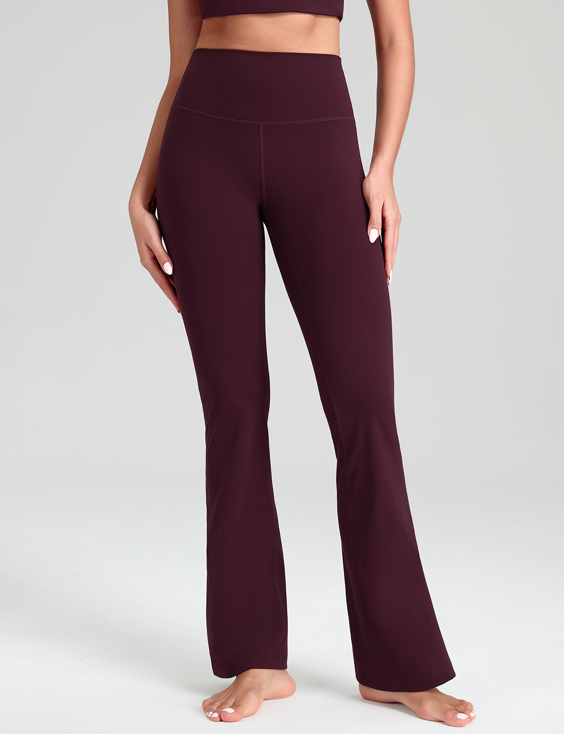 Mellow Flare Leggings Dark Plum